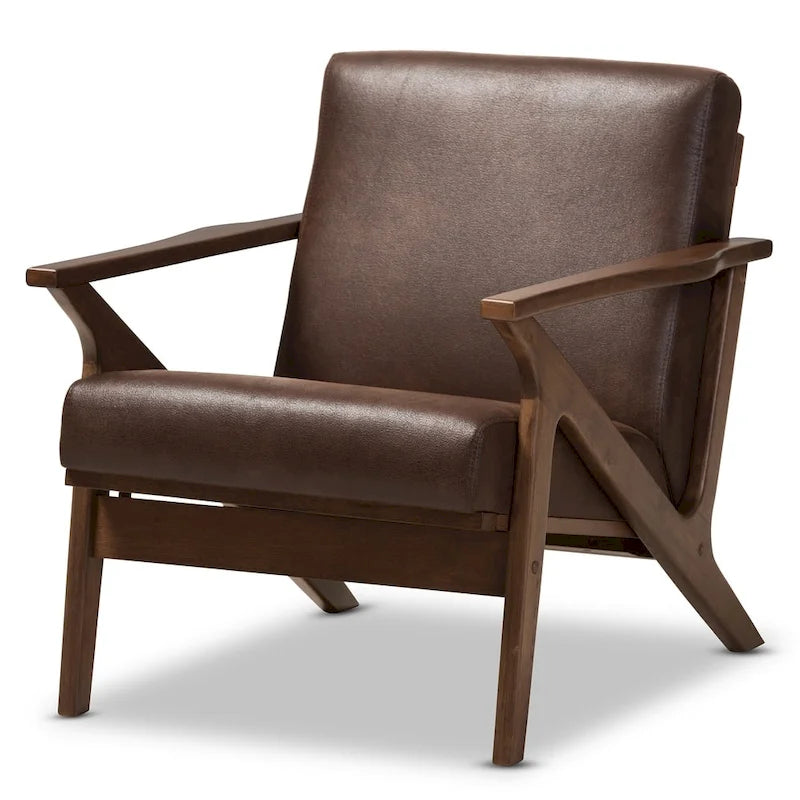 Fauteuil de salon mi-century Bianca Baxton Studio