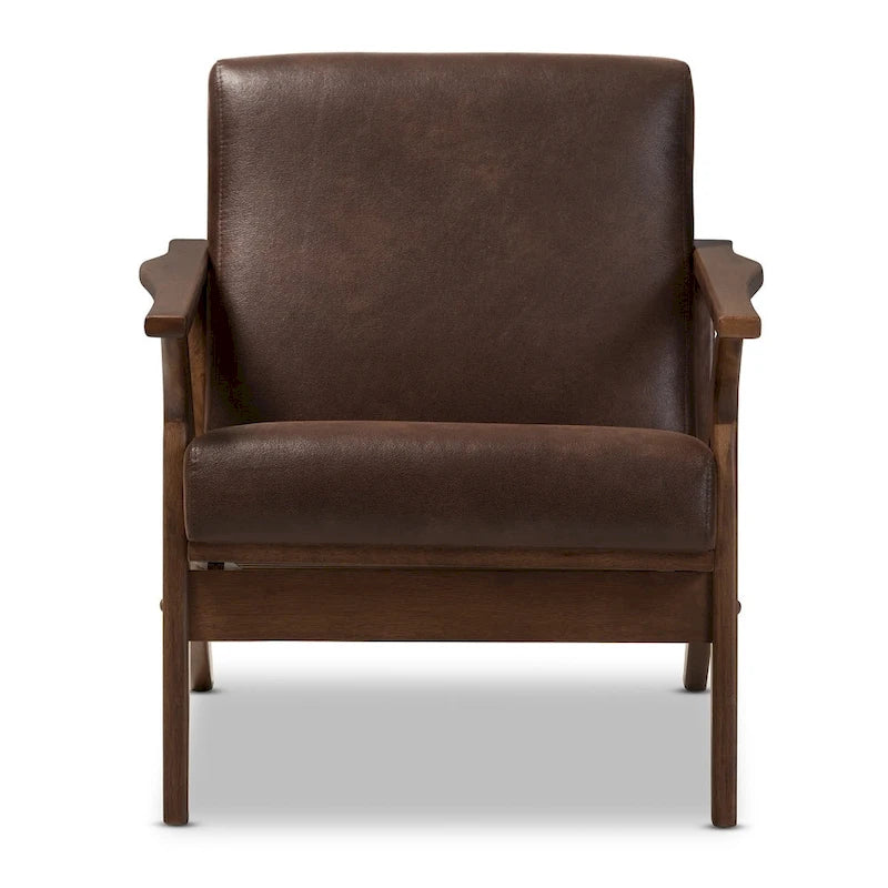Fauteuil de salon mi-century Bianca Baxton Studio