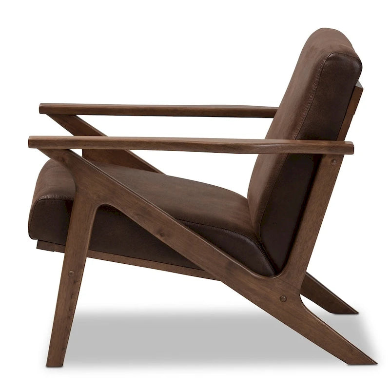 Fauteuil de salon mi-century Bianca Baxton Studio
