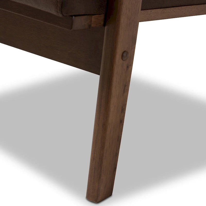 Fauteuil de salon mi-century Bianca Baxton Studio