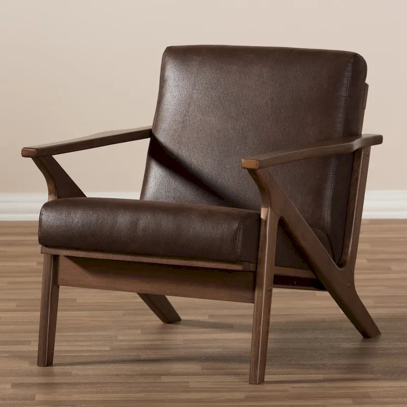 Fauteuil de salon mi-century Bianca Baxton Studio