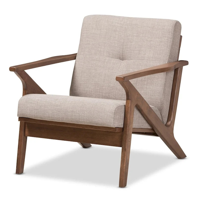 Fauteuil de salon mi-century Bianca Baxton Studio