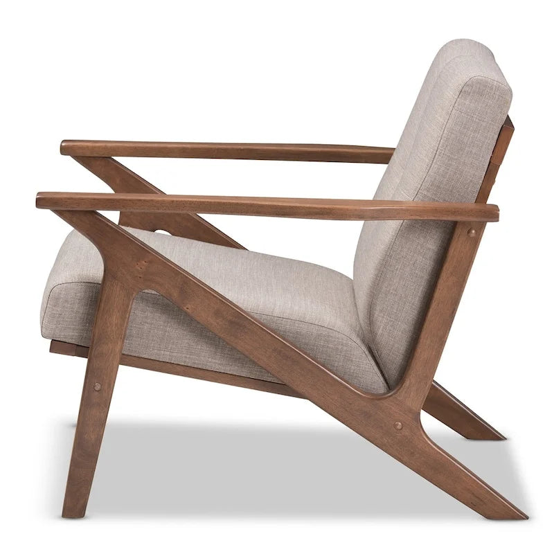Fauteuil de salon mi-century Bianca Baxton Studio