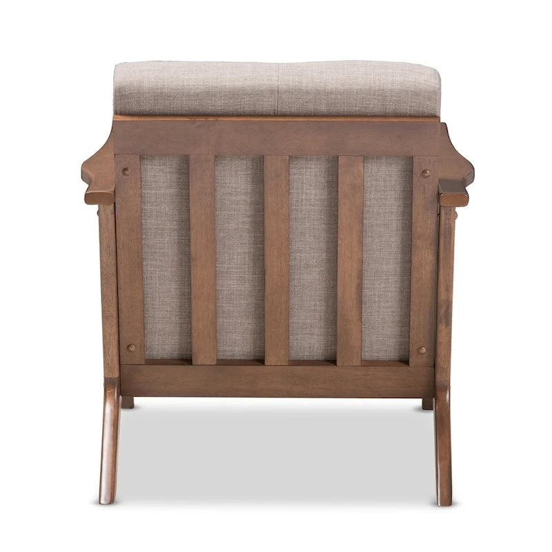 Fauteuil de salon mi-century Bianca Baxton Studio