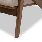 Fauteuil de salon mi-century Bianca Baxton Studio