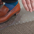 Tapis de protection de sol à picots en PVC D&W pour chaise de bureau pour moquettes à poils courts