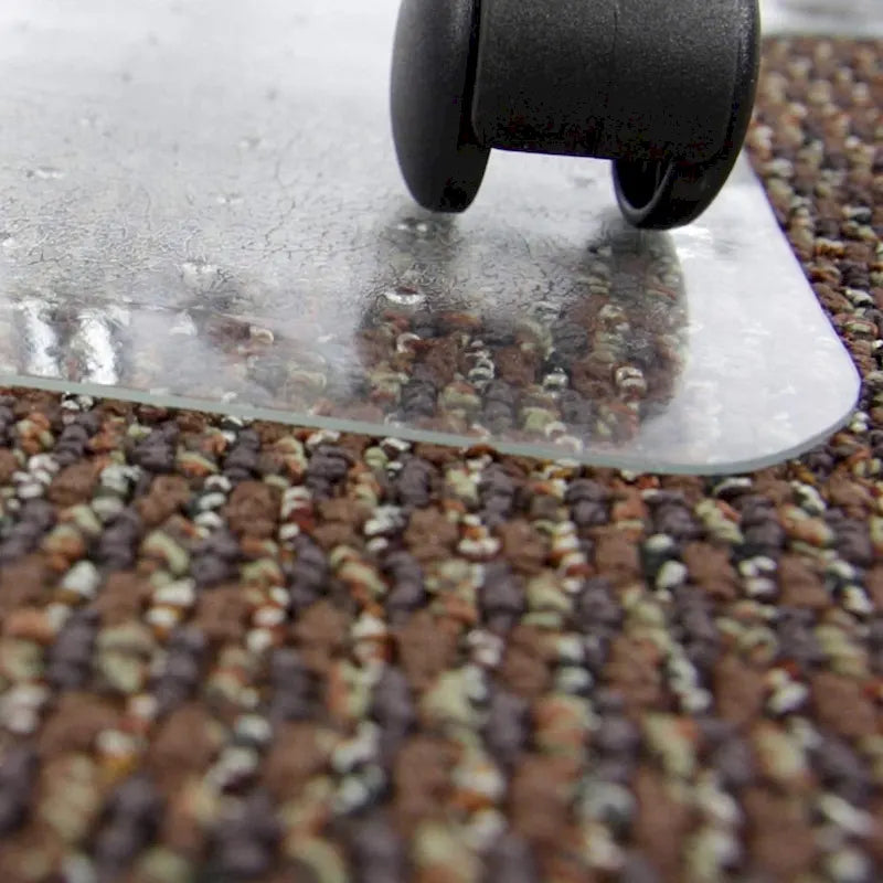 Tapis de protection de sol à picots en PVC D&W pour chaise de bureau pour moquettes à poils courts