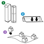 Tapis de protection de sol à picots en PVC D&W pour chaise de bureau pour moquettes à poils courts