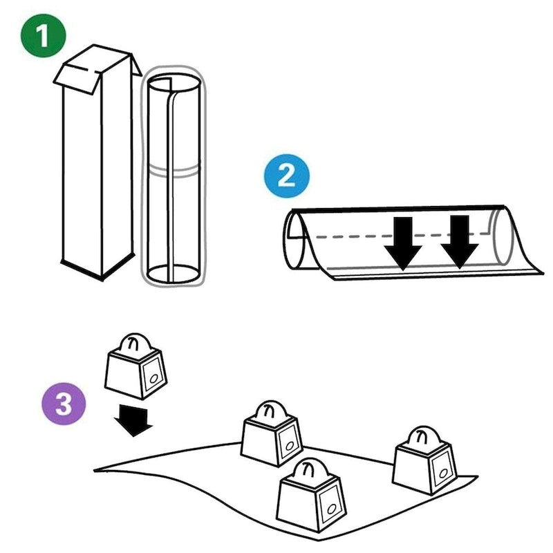 Tapis de protection de sol à picots en PVC D&W pour chaise de bureau pour moquettes à poils courts