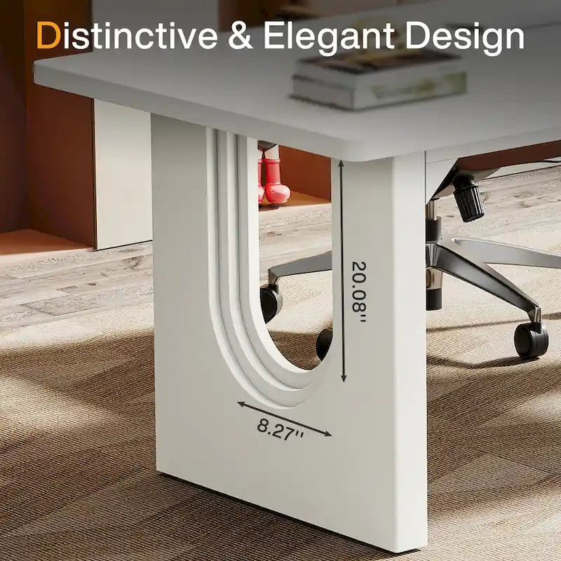 Bureau de direction moderne, grande table de conférence informatique de 180 cm