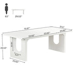 Bureau de direction moderne, grande table de conférence informatique de 180 cm