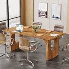 Bureau de direction moderne, grande table de conférence informatique de 180 cm