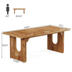 Bureau de direction moderne, grande table de conférence informatique de 180 cm