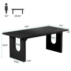 Bureau de direction moderne, grande table de conférence informatique de 180 cm