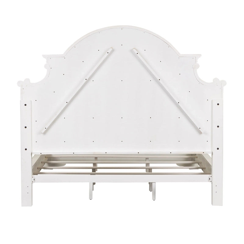 Ensemble de lit tapissé, commode avec miroir et table de nuit Magnolia Manor