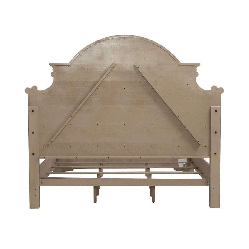 Ensemble de lit tapissé, commode avec miroir et table de nuit Magnolia Manor
