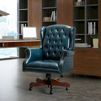 Chaise de bureau pivotante Maximiliano Modern avec dossier capitonné par HULALA HOME