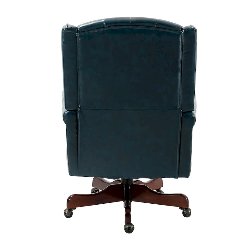 Chaise de bureau pivotante Maximiliano Modern avec dossier capitonné par HULALA HOME