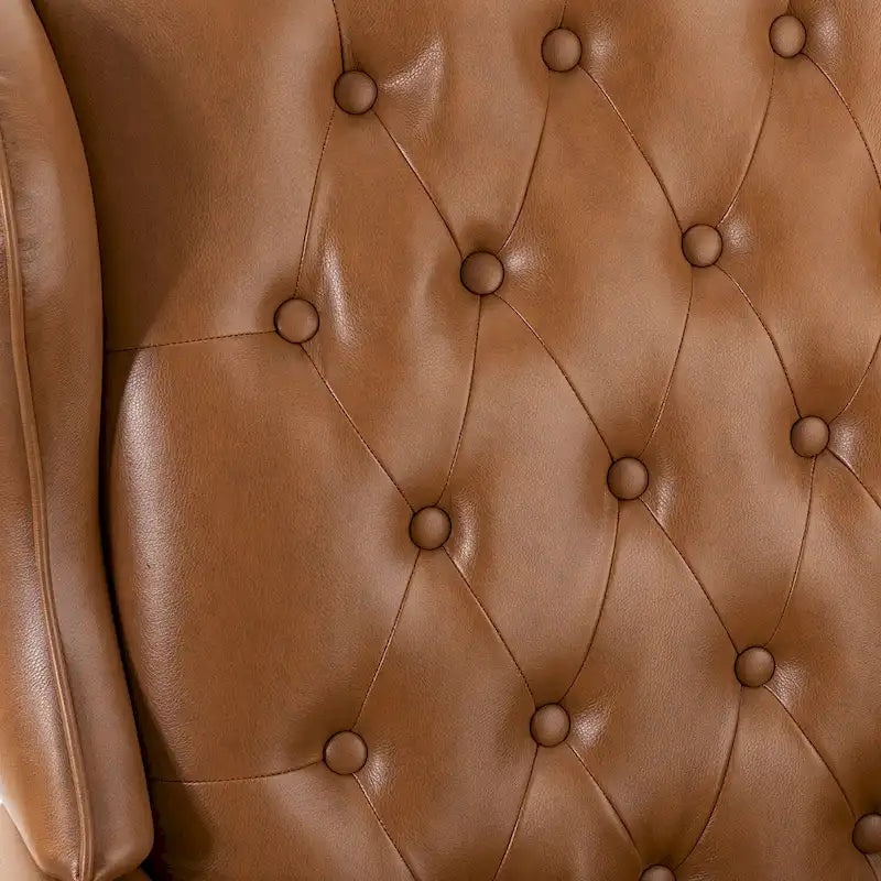 Chaise de bureau pivotante Maximiliano Modern avec dossier capitonné par HULALA HOME