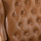Chaise de bureau pivotante Maximiliano Modern avec dossier capitonné par HULALA HOME