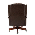 Chaise de bureau pivotante Maximiliano Modern avec dossier capitonné par HULALA HOME