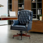 Chaise de bureau pivotante Maximiliano Modern avec dossier capitonné par HULALA HOME