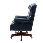 Chaise de bureau pivotante Maximiliano Modern avec dossier capitonné par HULALA HOME