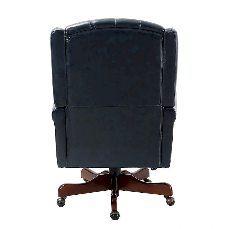 Chaise de bureau pivotante Maximiliano Modern avec dossier capitonné par HULALA HOME