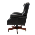 Chaise de bureau pivotante Maximiliano Modern avec dossier capitonné par HULALA HOME