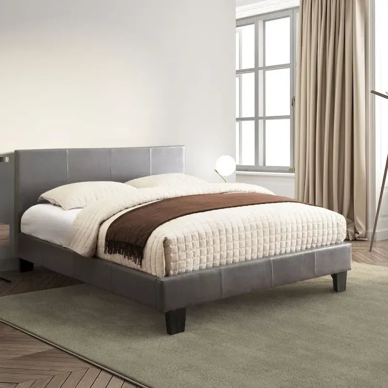 Anita – Lit plateforme contemporain en similicuir