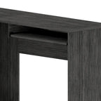 Bureau en L FM Furniture Raleigh avec deux tiroirs, une étagère et rangement pour unité centrale