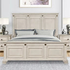 Ensemble de chambre à coucher 5 pièces en bois vieilli "Renova"