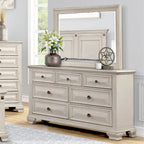 Ensemble de chambre à coucher 5 pièces en bois vieilli "Renova"