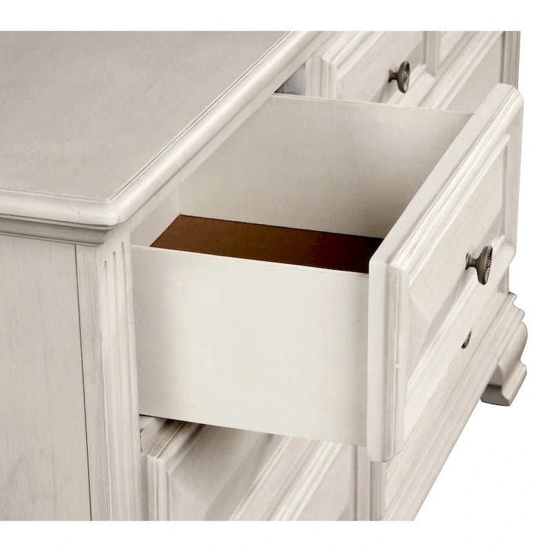 Ensemble de chambre à coucher 5 pièces en bois vieilli "Renova"