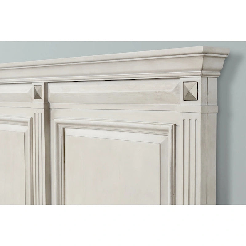 Ensemble de chambre à coucher 5 pièces en bois vieilli "Renova"