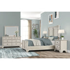 Ensemble de chambre à coucher 5 pièces en bois vieilli "Renova"