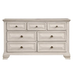 Ensemble de chambre à coucher 5 pièces en bois vieilli "Renova"