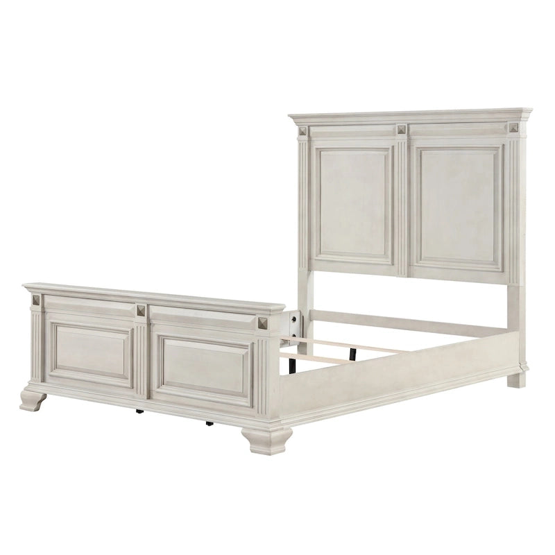 Ensemble de chambre à coucher 5 pièces en bois vieilli "Renova"