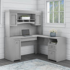 Bureau en L avec huche Fairview 60W par Bush Furniture