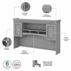 Bureau en L avec huche Fairview 60W par Bush Furniture