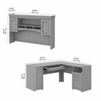 Bureau en L avec huche Fairview 60W par Bush Furniture