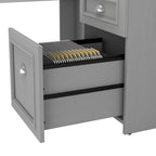 Bureau en L avec huche Fairview 60W par Bush Furniture
