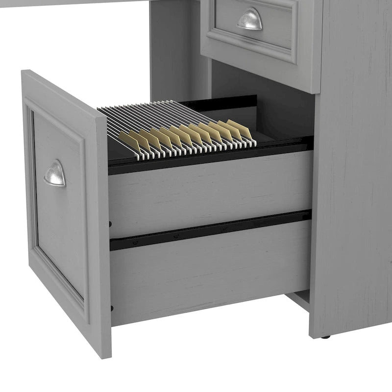 Bureau en L avec huche Fairview 60W par Bush Furniture
