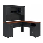 Bureau en L avec huche Fairview 60W par Bush Furniture