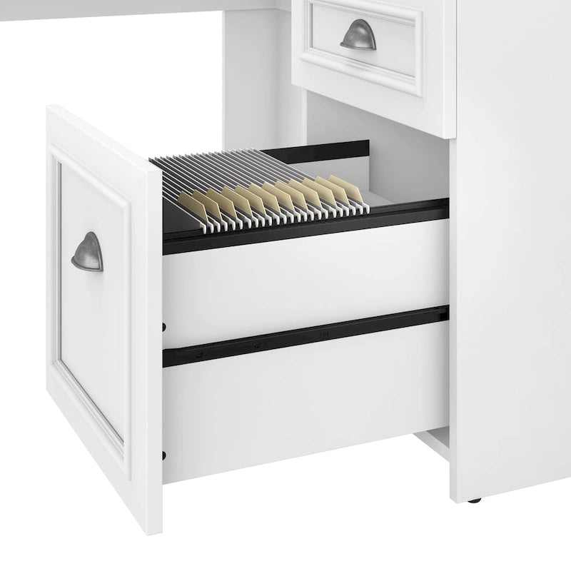 Bureau en L avec huche Fairview 60W par Bush Furniture