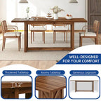Moasis Grande Table à Manger de Ferme pour Cuisine de 70,8 po, pour 6 à 8 Personnes