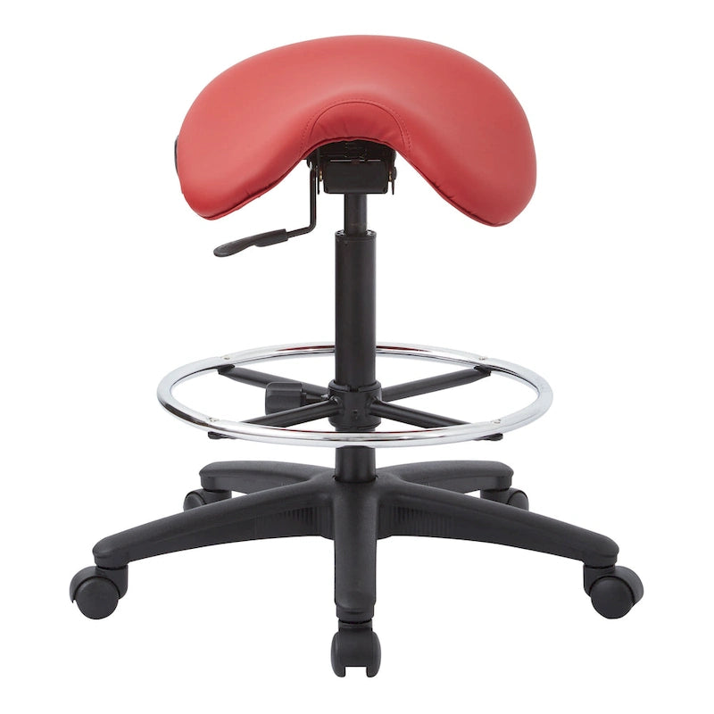 Tabouret sans dossier avec siège ergonomique réglable en hauteur
