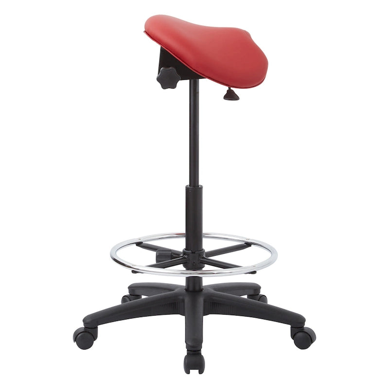 Tabouret sans dossier avec siège ergonomique réglable en hauteur