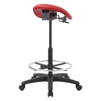 Tabouret sans dossier avec siège ergonomique réglable en hauteur