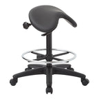 Tabouret sans dossier avec siège ergonomique réglable en hauteur